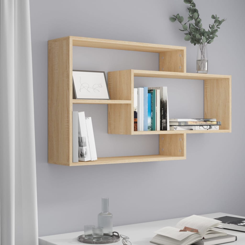 Wood Wall Shelves 104x20x58.5cm for Home Decorislane