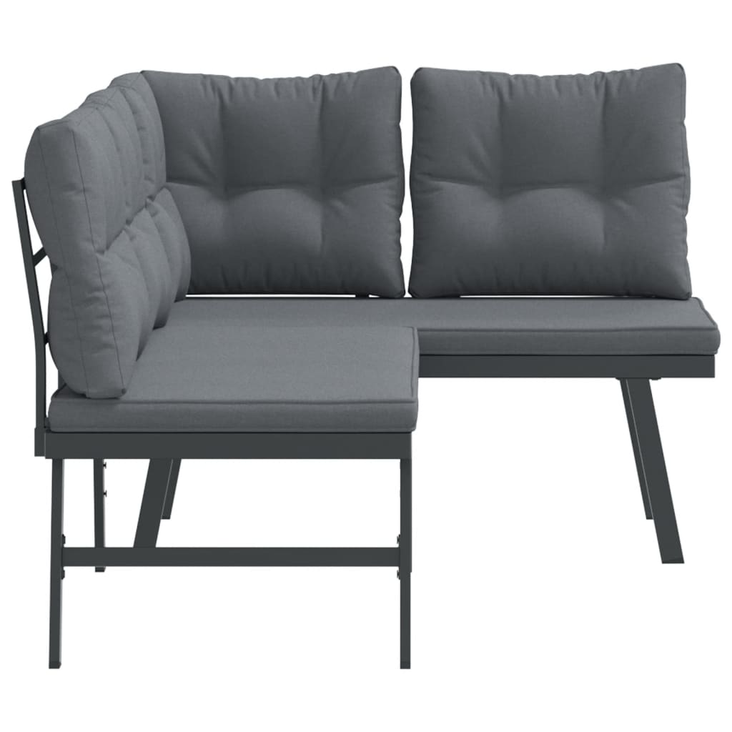 2-Piece Garden Bench Set with Cushions – Decorislane