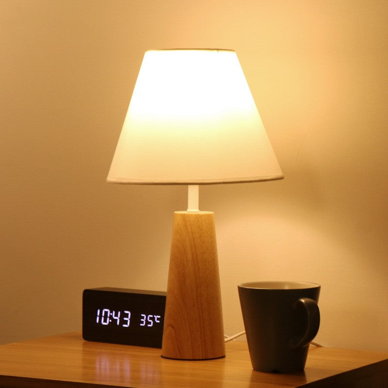 Solid Wood Bed Headboard Lamp for Bedroom Decorislane