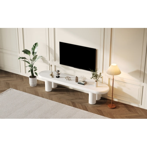 White TV Stand for 70-Inch TVs – DecorisLane