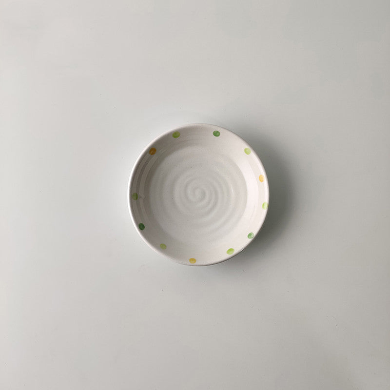 Dot Ceramic Dessert Plate 7.25in – Decorislane