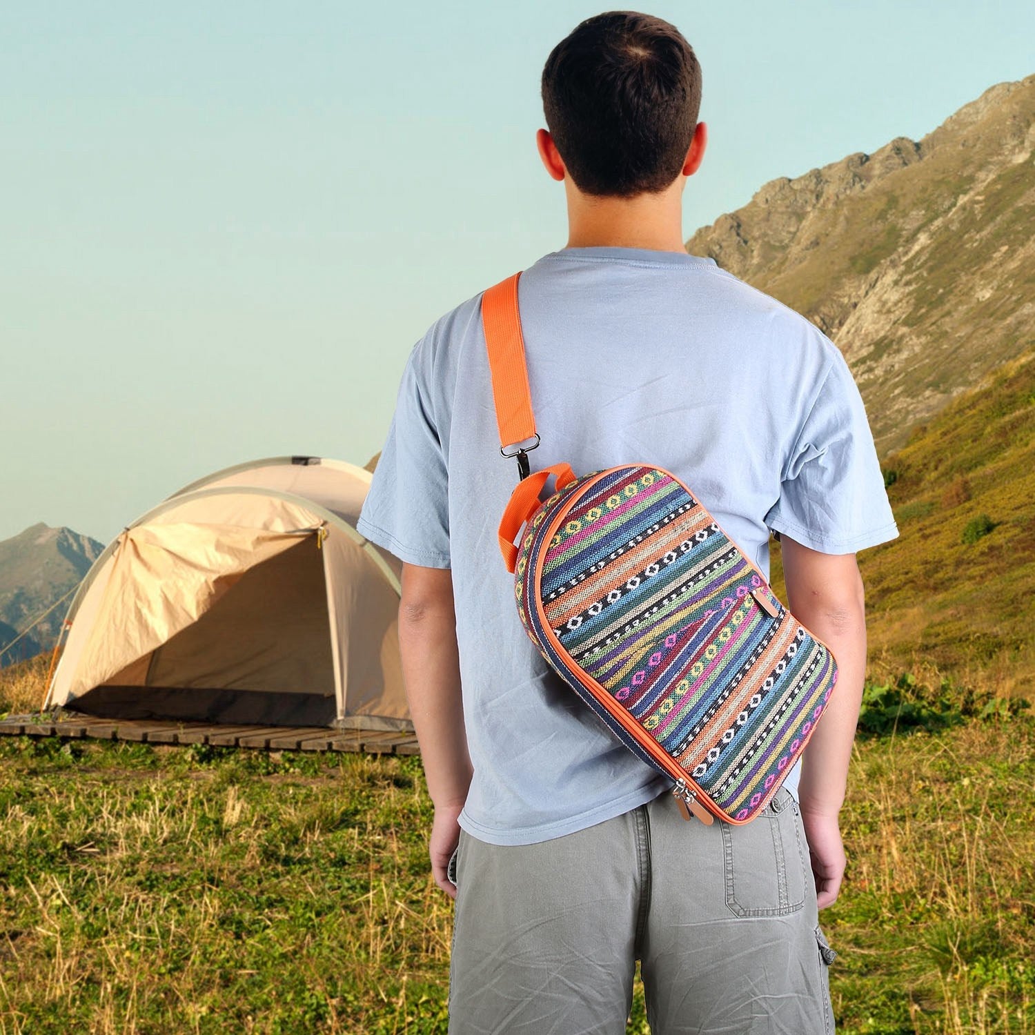 19-Pcs Camping Cooking Utensil Kit with Storage Bag Decorislane