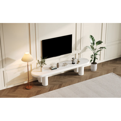 White TV Stand for 70-Inch TVs – DecorisLane
