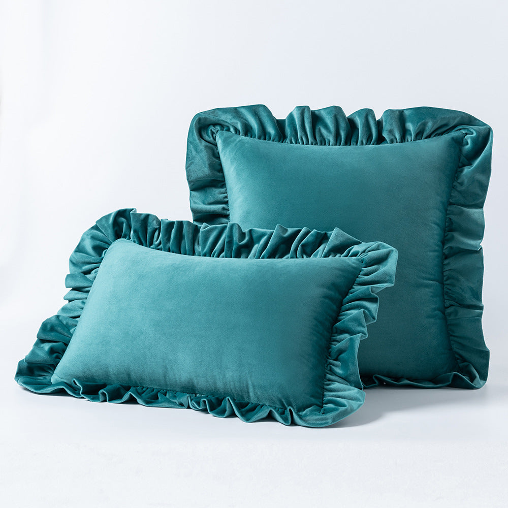 Nordic Velvet Lace Throw Pillow for Sofa Decorislane
