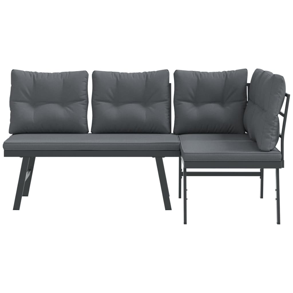 2-Piece Garden Bench Set with Cushions – Decorislane