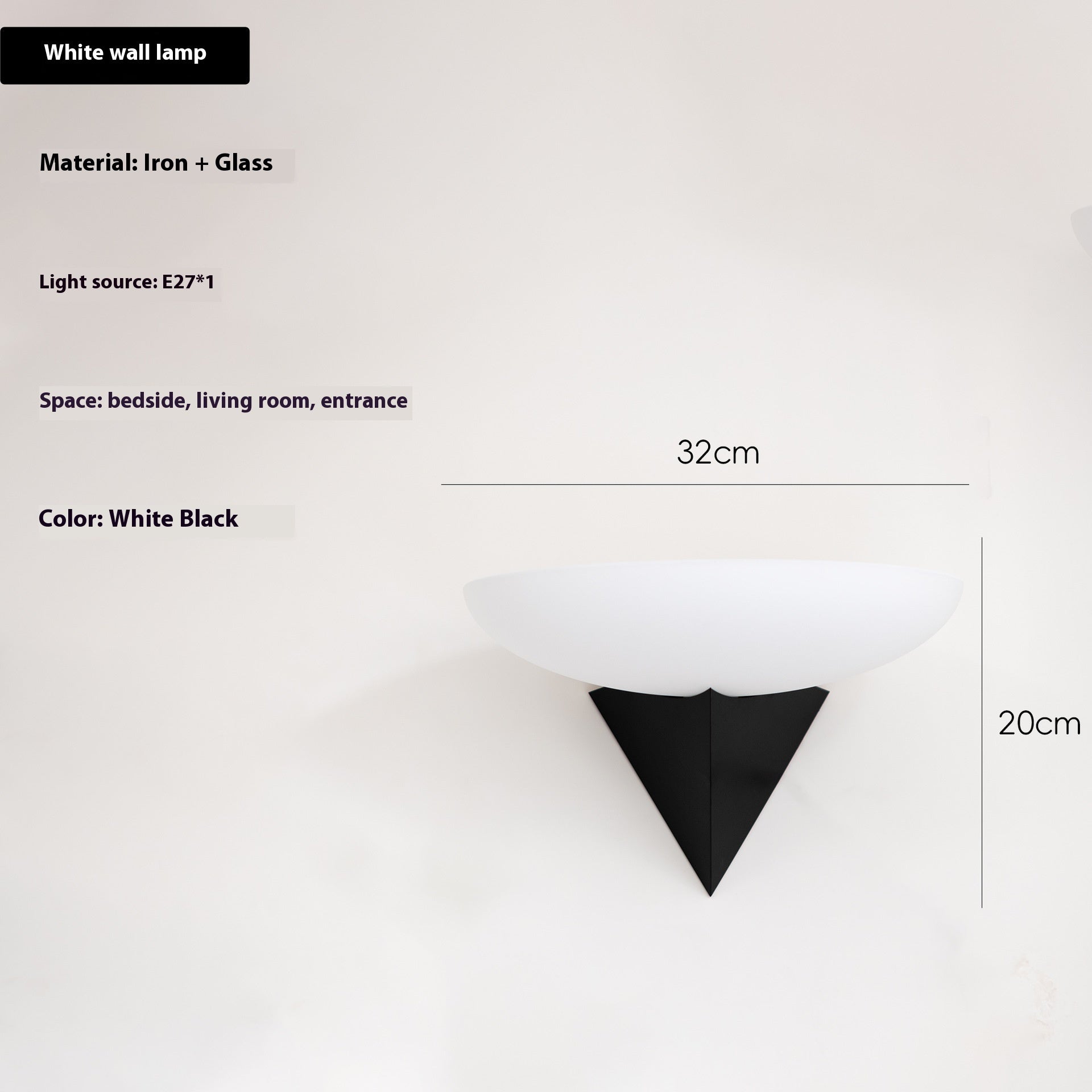 Glass Wall Lamp for Living Rooms & Corridors DecorisLane