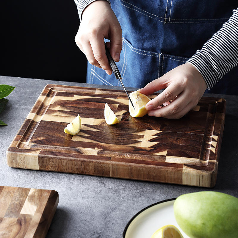 Kitchen Household Parquet Solid Wood Cutting Board – Decorislane