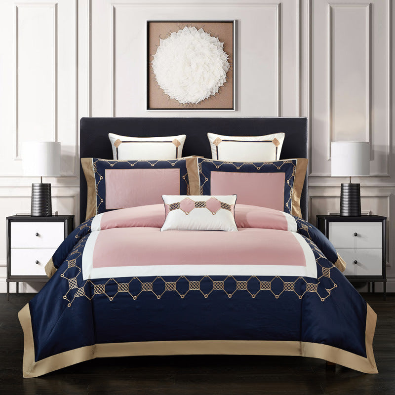 4-Piece Cotton Embroidered Bedding Set – Decorislane