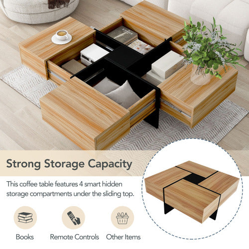 Square Storage Coffee Table – Decorislane