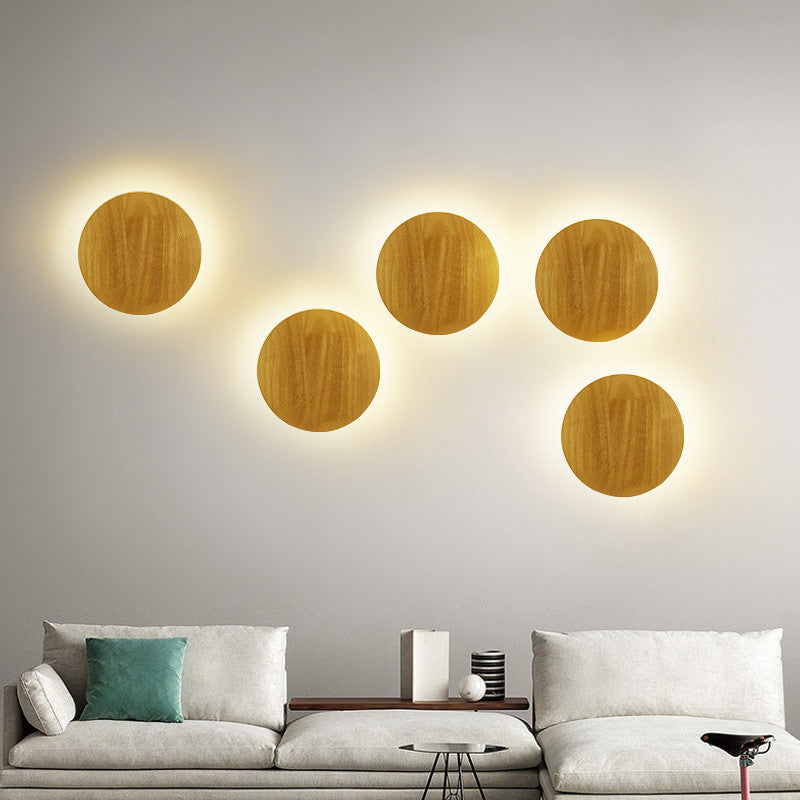 Log Art Wall Lamp for Home Decorislane