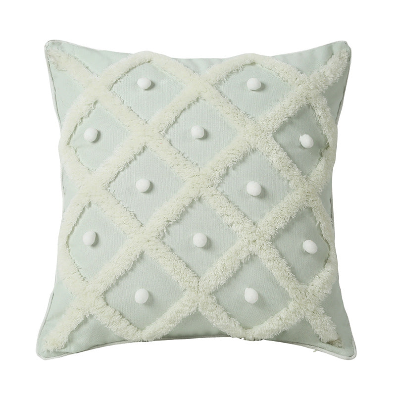 Tufted Moroccan Ball Cushion Cover – Decorislane