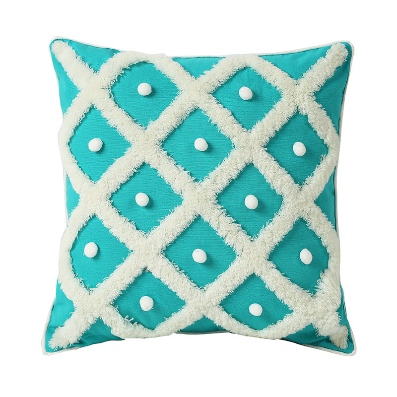 Tufted Moroccan Ball Cushion Cover – Decorislane