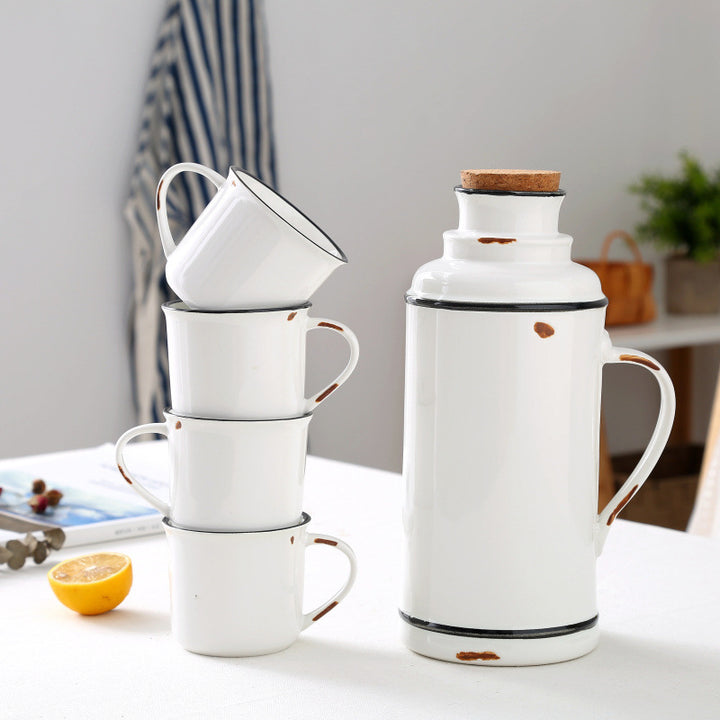 Cold Water Bottle & Mug Set Western Tableware Decorislane