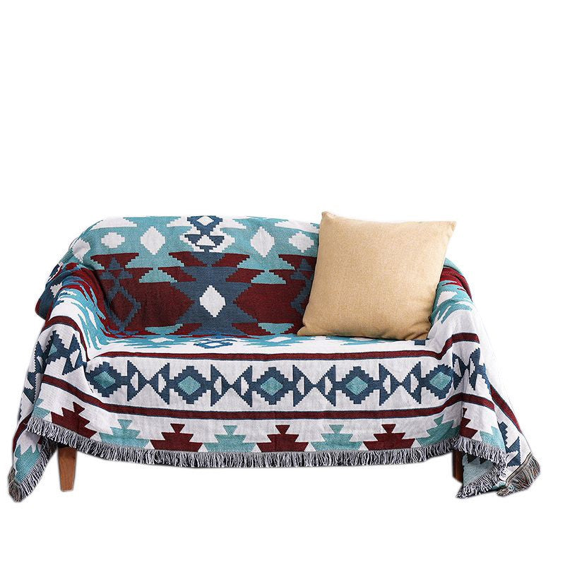 Bohemian Knitted Throw Blanket for Bed & Sofa Decorislane