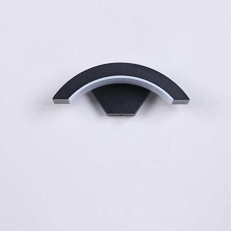 Curved Moon LED Induction Wall Light Decorislane