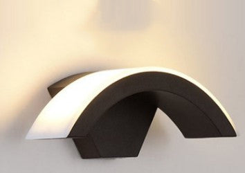 Curved Moon LED Induction Wall Light Decorislane