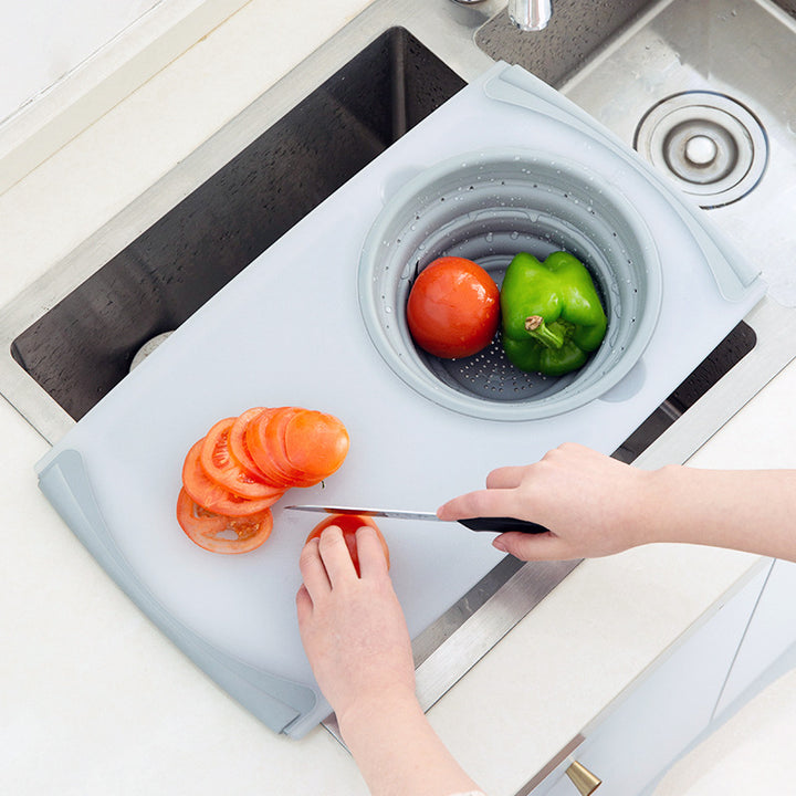 Innovative Multi-Functional 3 in 1 Chopping Board with Drain Basket - Decorislane