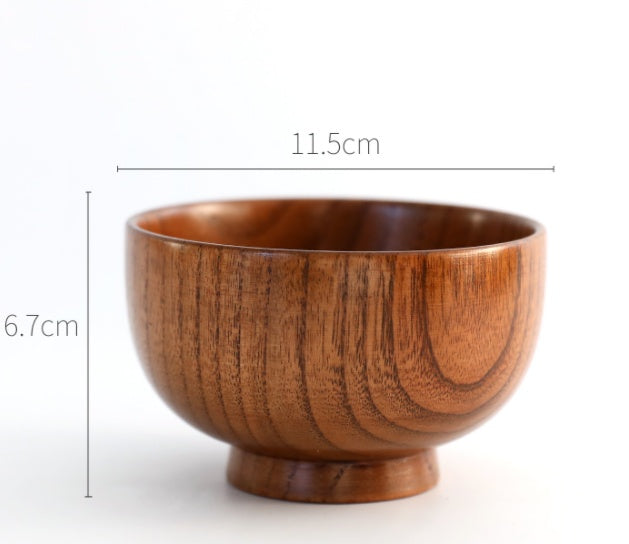Wooden Round Wooden Bowl Set – Decorislane