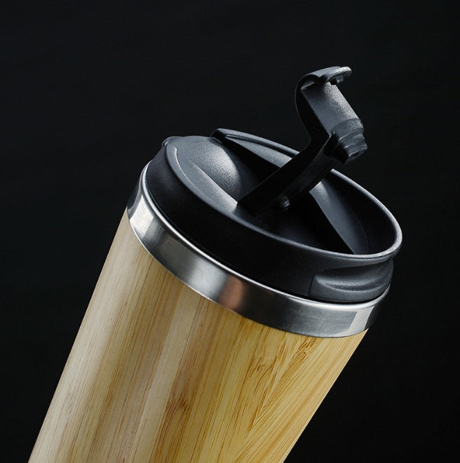 Bamboo Coffee Cup 420ml Thermal Travel Mug – Decorislane