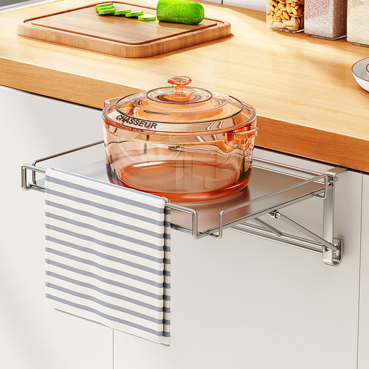 Stainless Steel Foldable Kitchen Countertop Shelf Decorislane