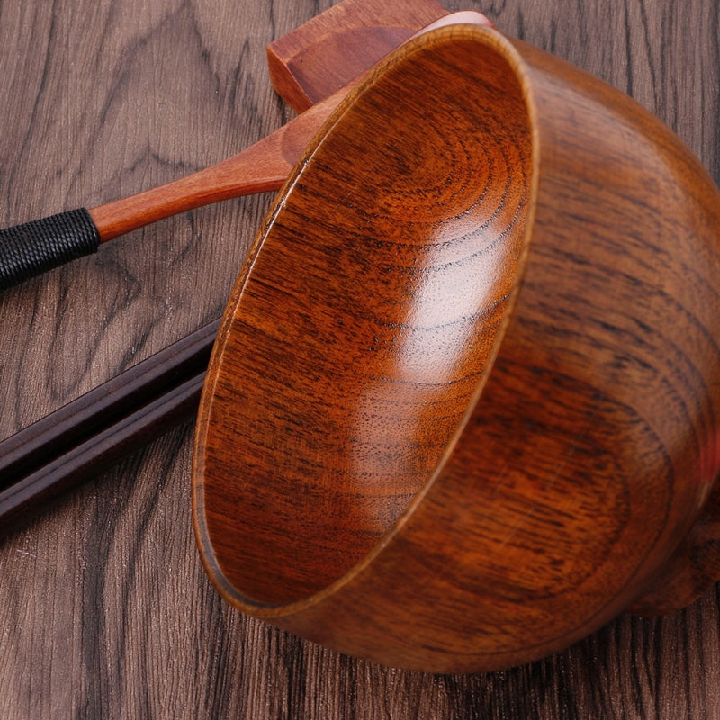 Wooden Round Wooden Bowl Set – Decorislane