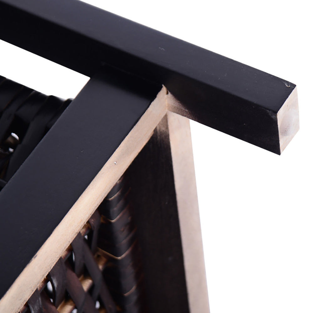 3-Tier Wooden Nightstand with Drawer & Baskets Decorislane