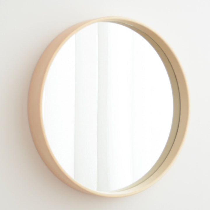 Solid Wood Round Wall Mirror – Decorislane
