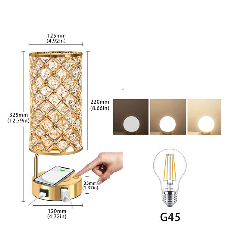 Creative Crystal Desk Lamp for Bedroom Decorislane