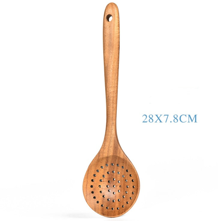 Teak Natural Wood Kitchen Tools Set – Decorislane