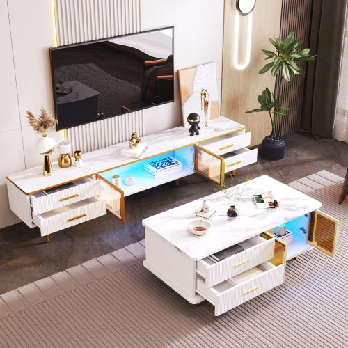 Particleboard Coffee Table for Living Room Decorislane