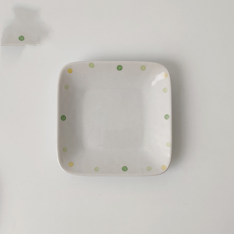Dot Ceramic Dessert Plate 7.25in – Decorislane