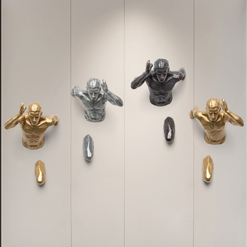 Log Art Wall Lamp for Home Decorislane