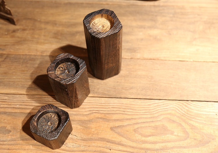 Solid Wood Candle Holder for Home Decorislane
