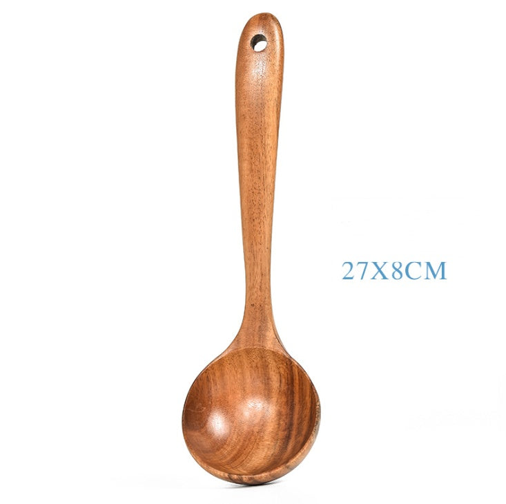 Teak Natural Wood Kitchen Tools Set – Decorislane