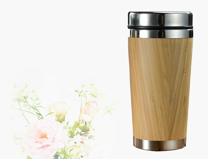 Bamboo Coffee Cup 420ml Thermal Travel Mug – Decorislane
