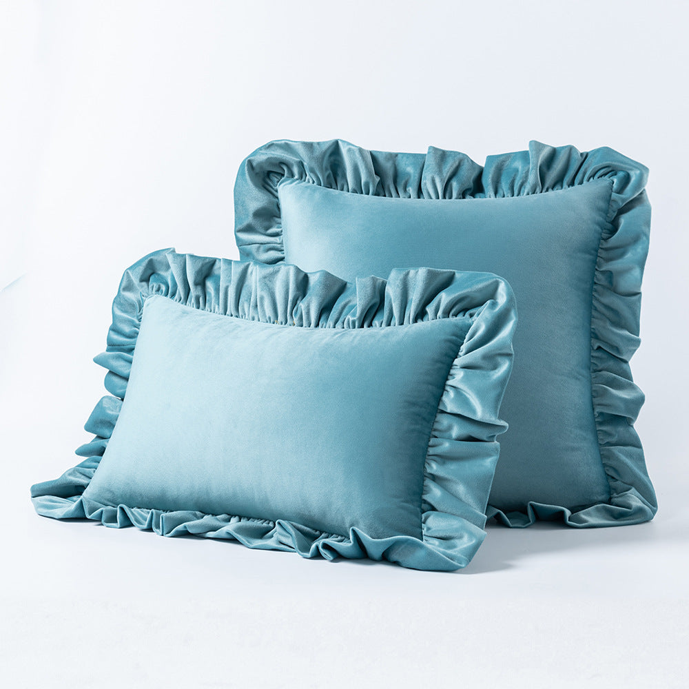 Nordic Velvet Lace Throw Pillow for Sofa Decorislane