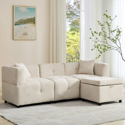 80" L-Shaped Sectional Sofa with Storage – Decorislane