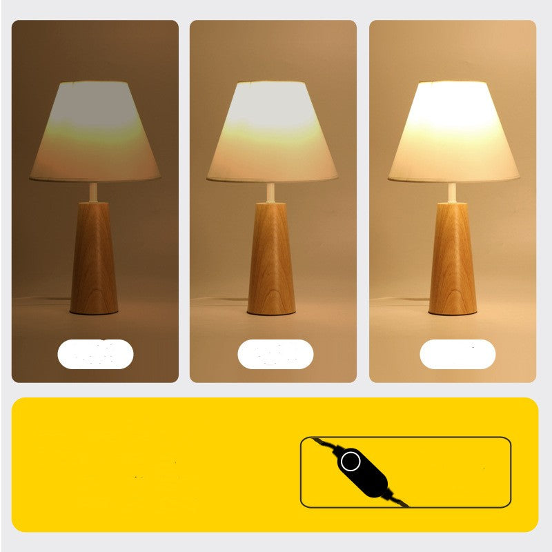 Solid Wood Bed Headboard Lamp for Bedroom Decorislane