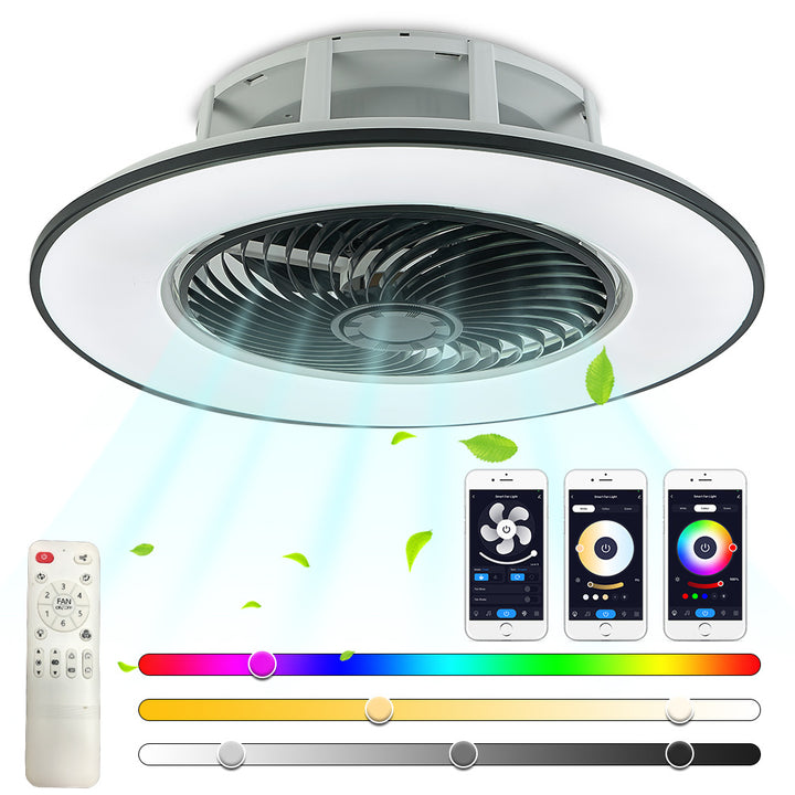 Smart LED Ceiling Fan Light for Bedroom Decorislane