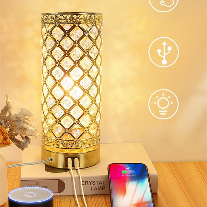 Creative Crystal Desk Lamp for Bedroom Decorislane