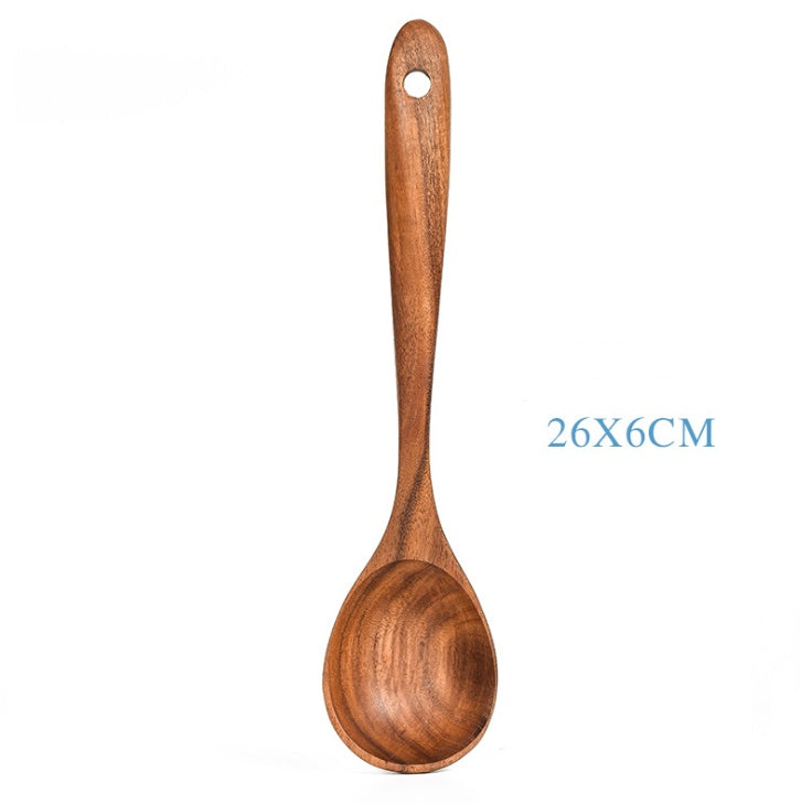 Teak Natural Wood Kitchen Tools Set – Decorislane