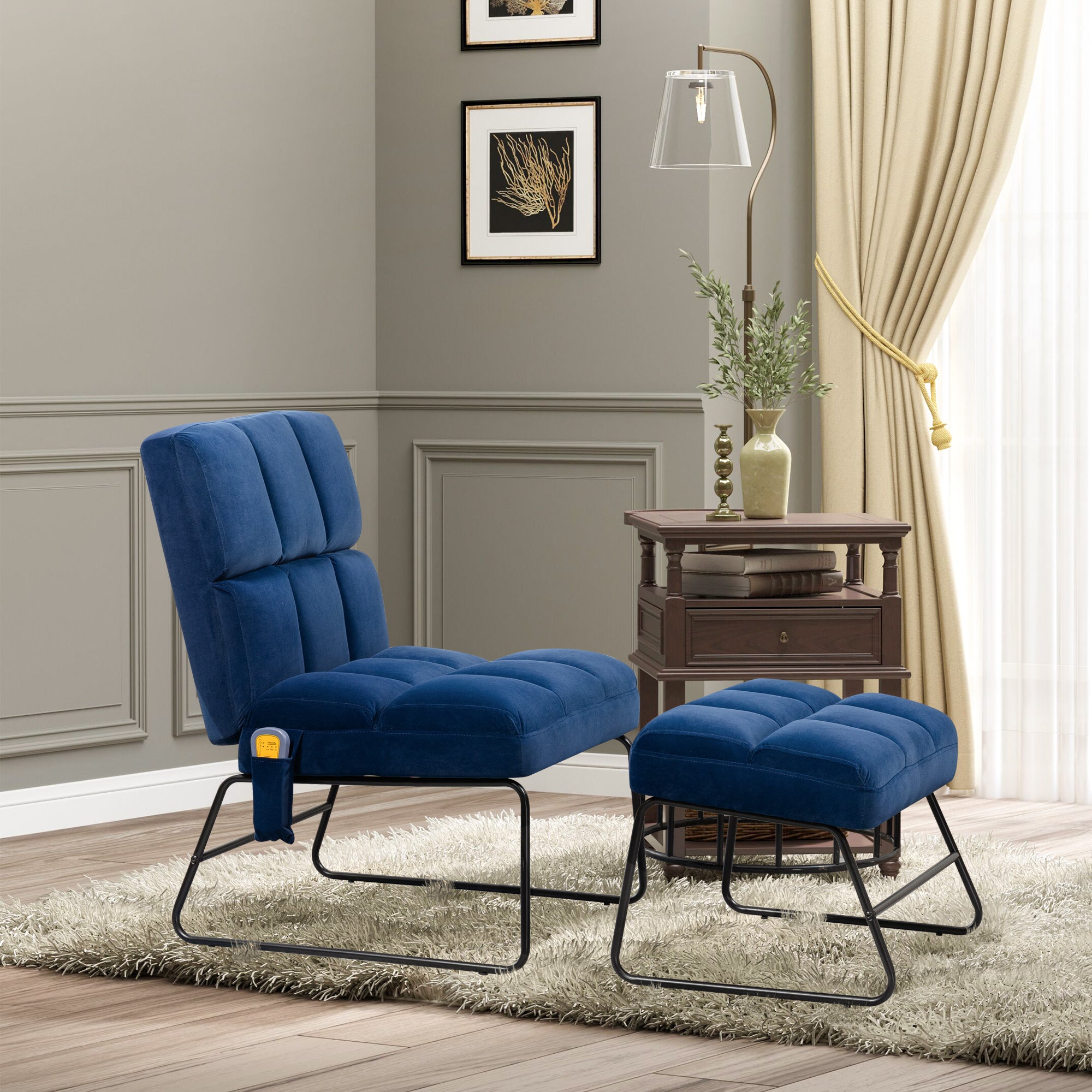 Accent Chair with Ottoman for Living Room Decorislane
