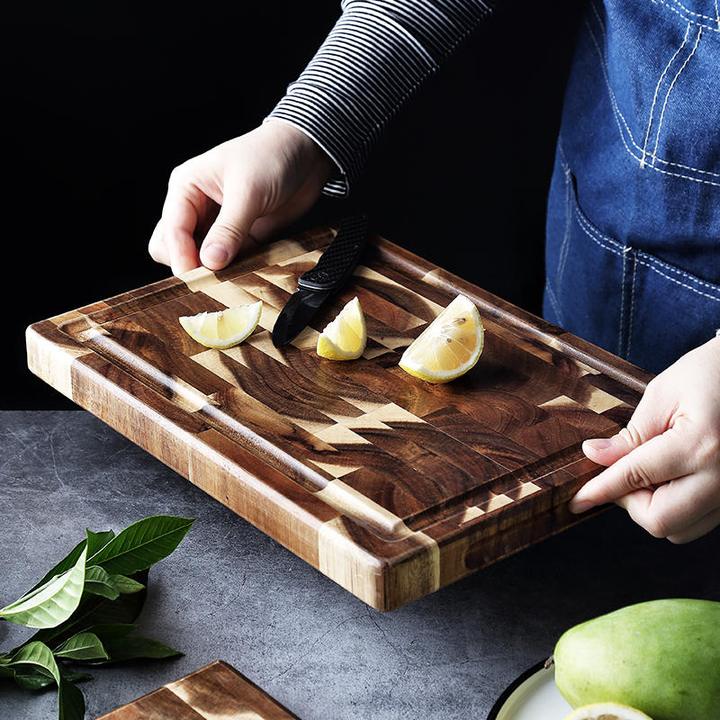Kitchen Household Parquet Solid Wood Cutting Board – Decorislane