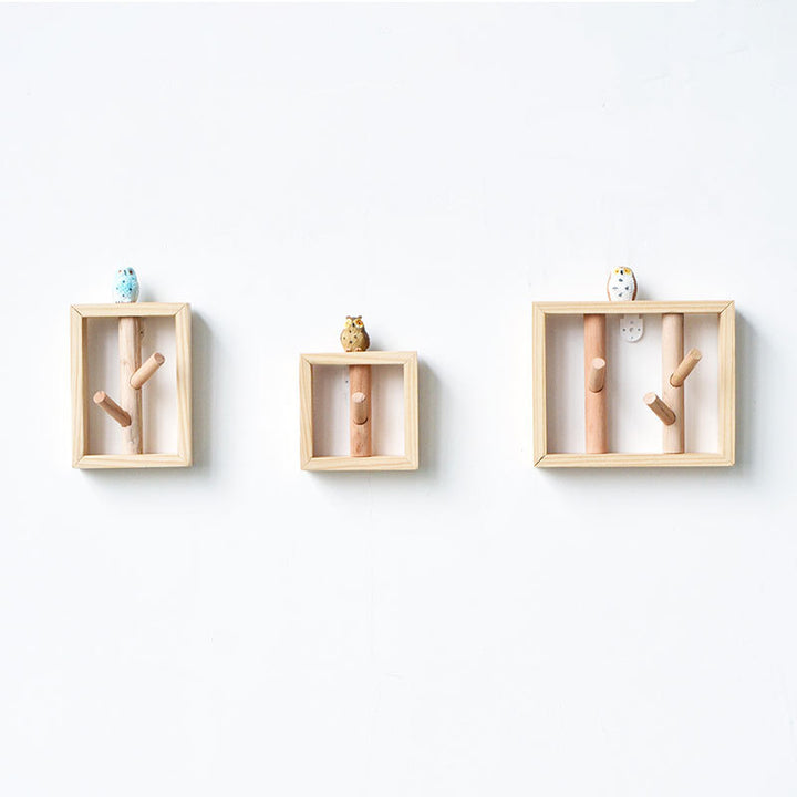 Solid Wood Entryway Creative Key Hook Decorislane