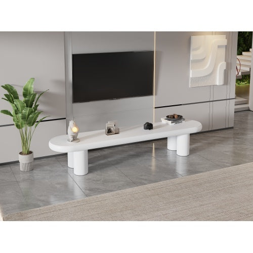 White TV Stand for 70-Inch TVs – DecorisLane