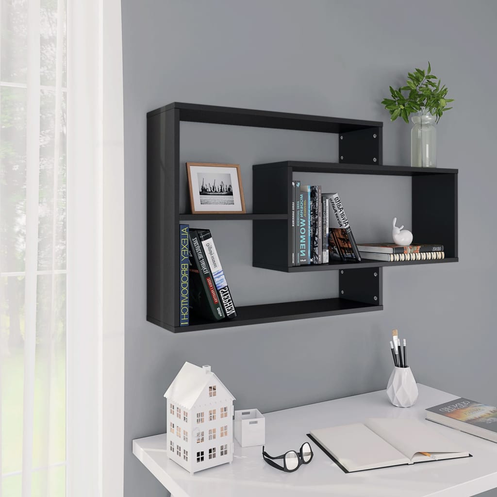 Wood Wall Shelves 104x20x58.5cm for Home Decorislane