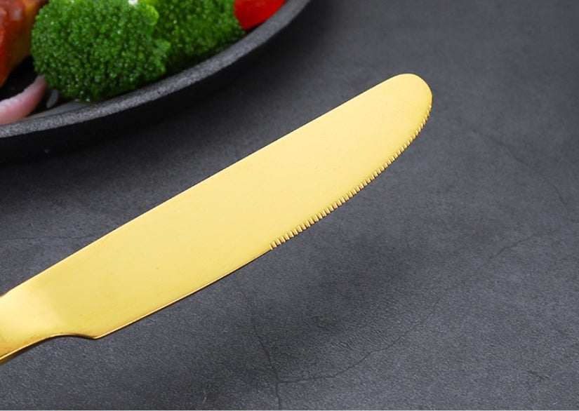 High-End 24-Piece Stainless Steel Tableware Set – Decorislane