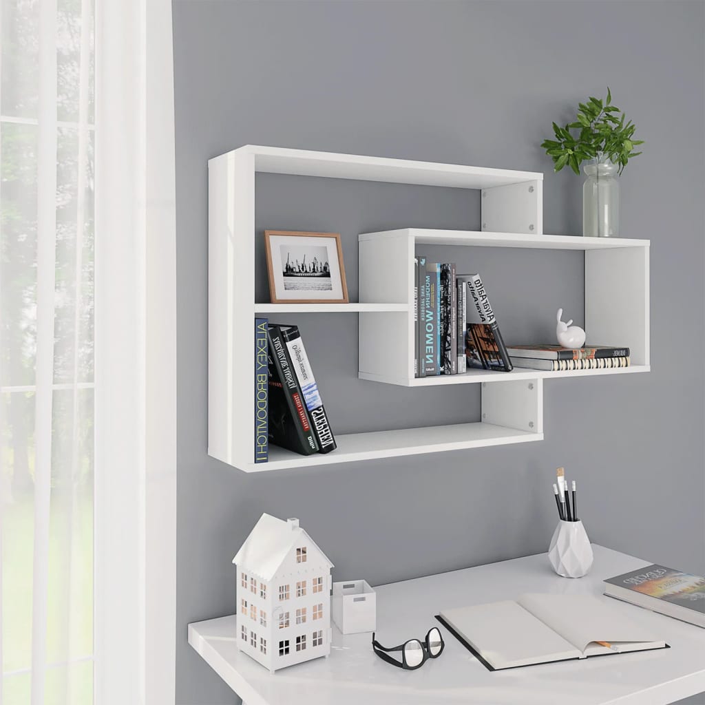 Wood Wall Shelves 104x20x58.5cm for Home Decorislane