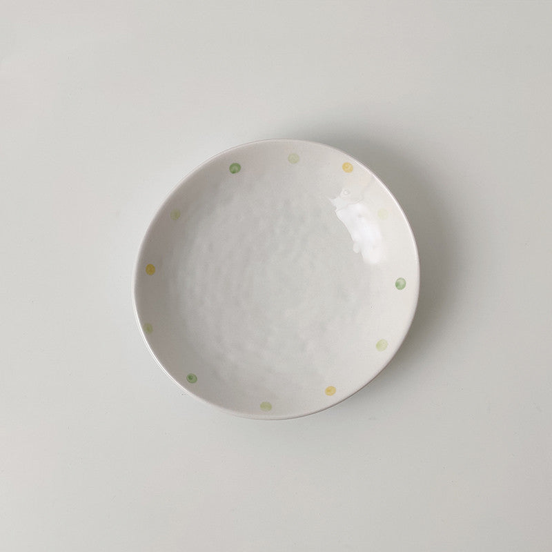Dot Ceramic Dessert Plate 7.25in – Decorislane