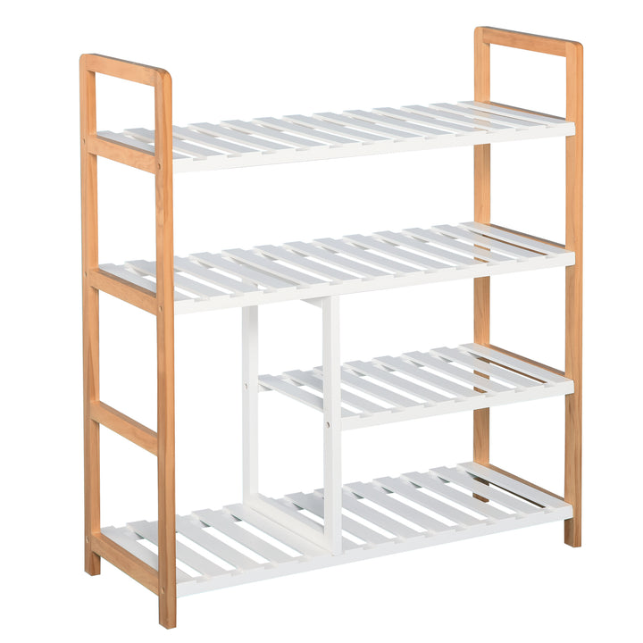 4-Tier Wooden Shoe Rack Stand – Decorislane